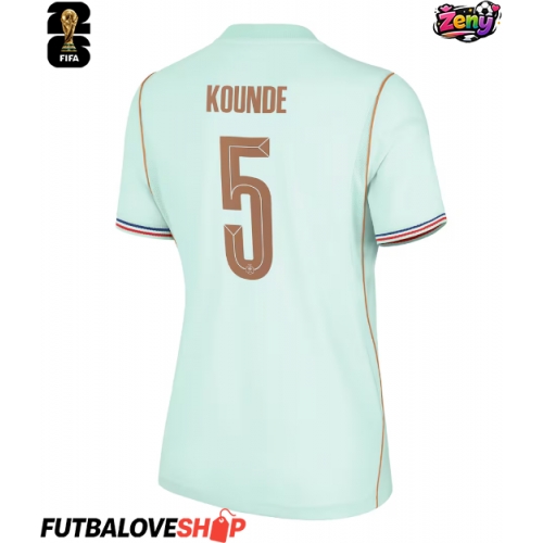 Dres Francúzsko Jules Kounde #5 Preč pre Ženy MS 2026 Krátky Rukáv